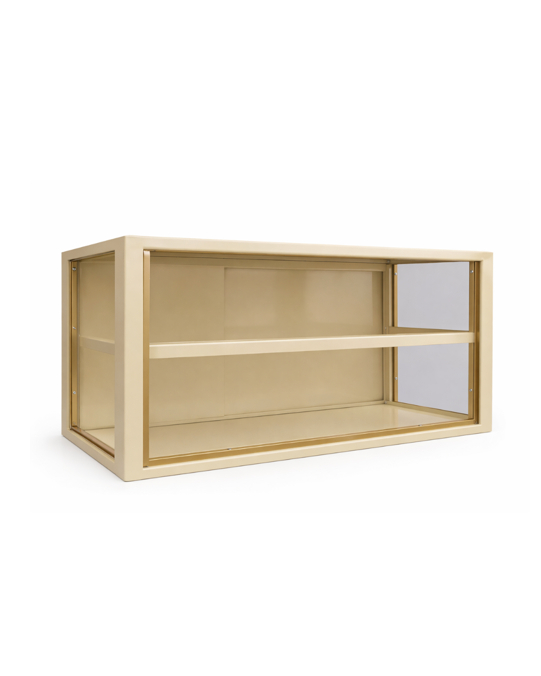 VITRINA PANERA DE LAMINA MARFIL