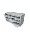 GABINETE VISIBLE DE 12 CAJONES DE PLASTICO