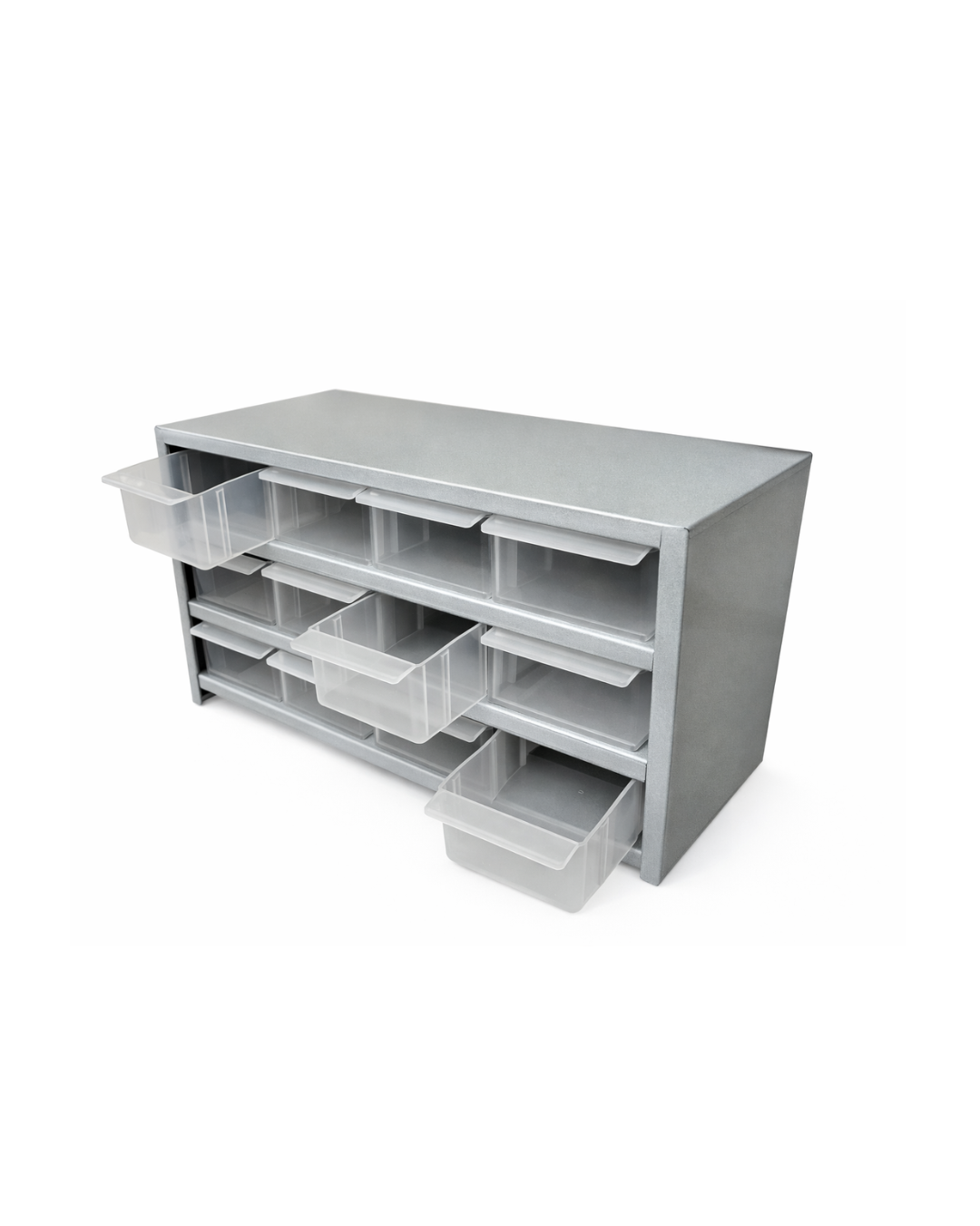 GABINETE VISIBLE DE 12 CAJONES DE PLASTICO