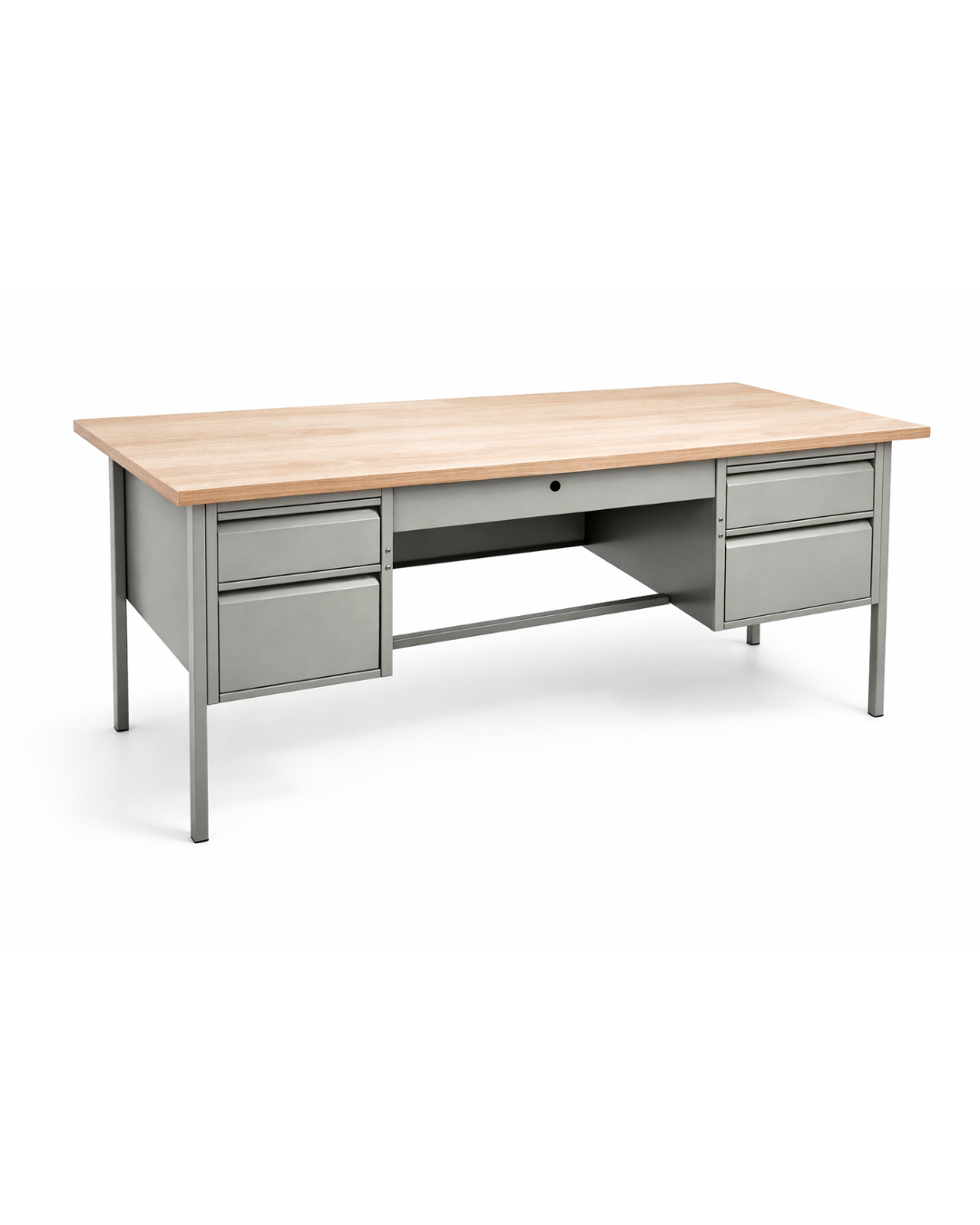 ESCRITORIO METALICO SUB SECRETARIAL ROBLE